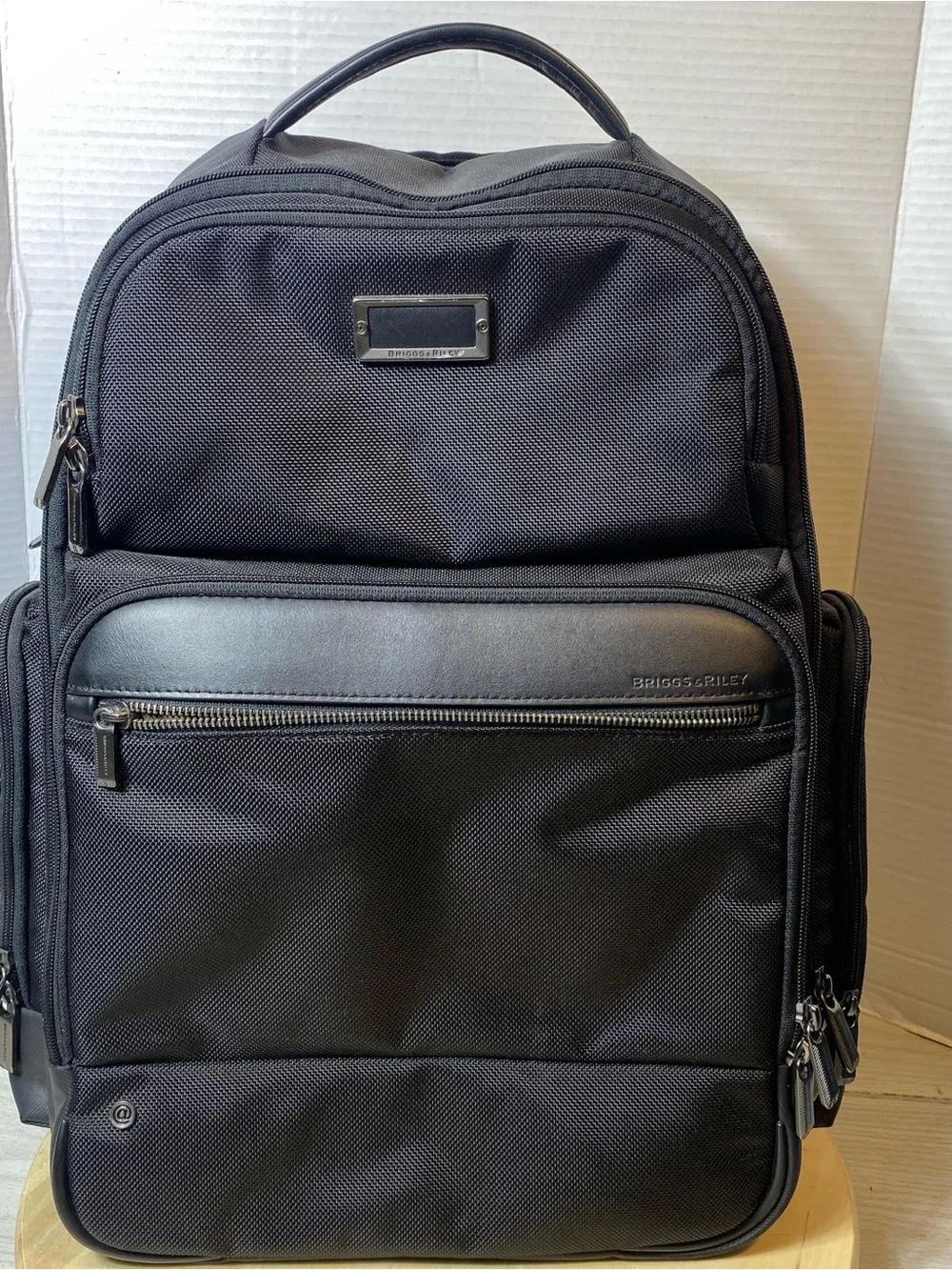 Briggs & Riley @work Large Cargo Backpack Black Laptop Travel Bag KP436-4 Clean